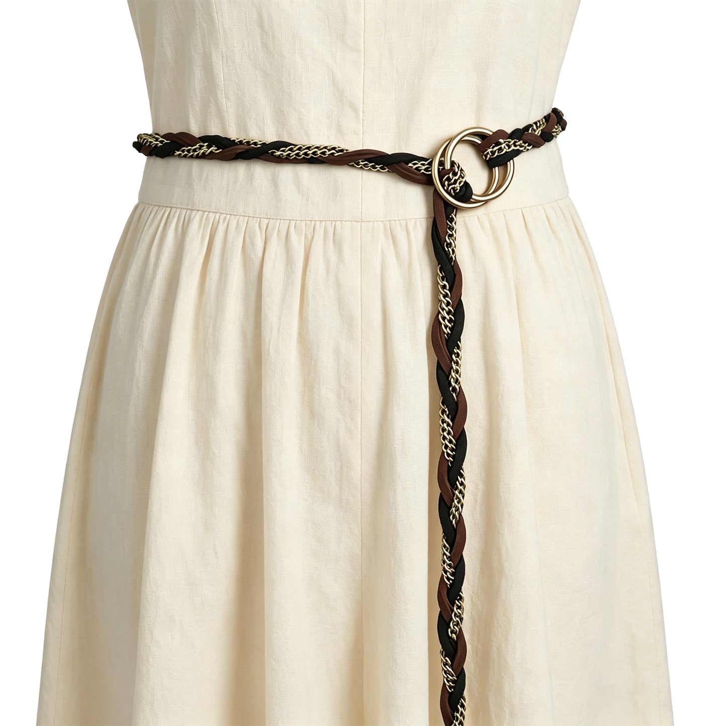 HiiFeuer Medieval Braided Chain Belt
