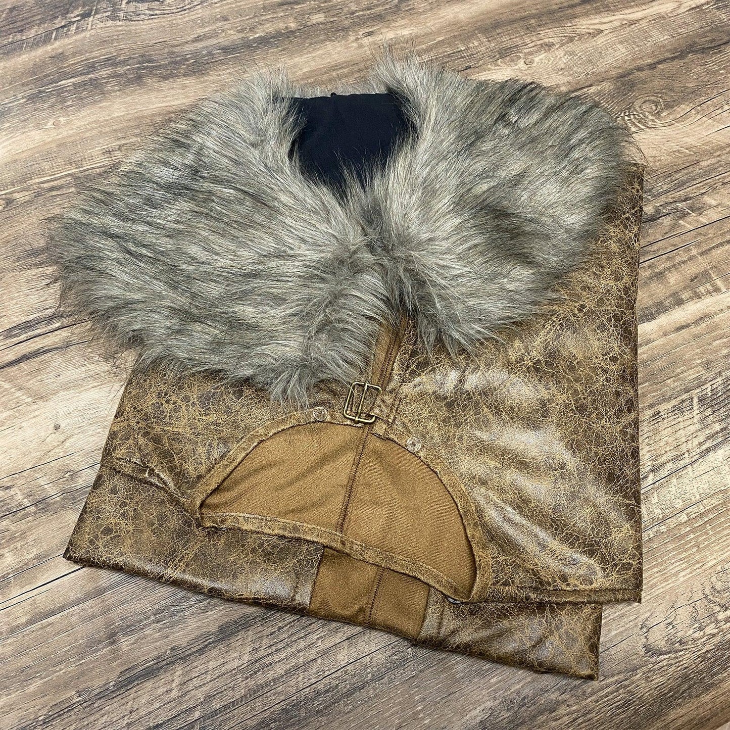 Medieval Barbarian Artificial Fur Shawl