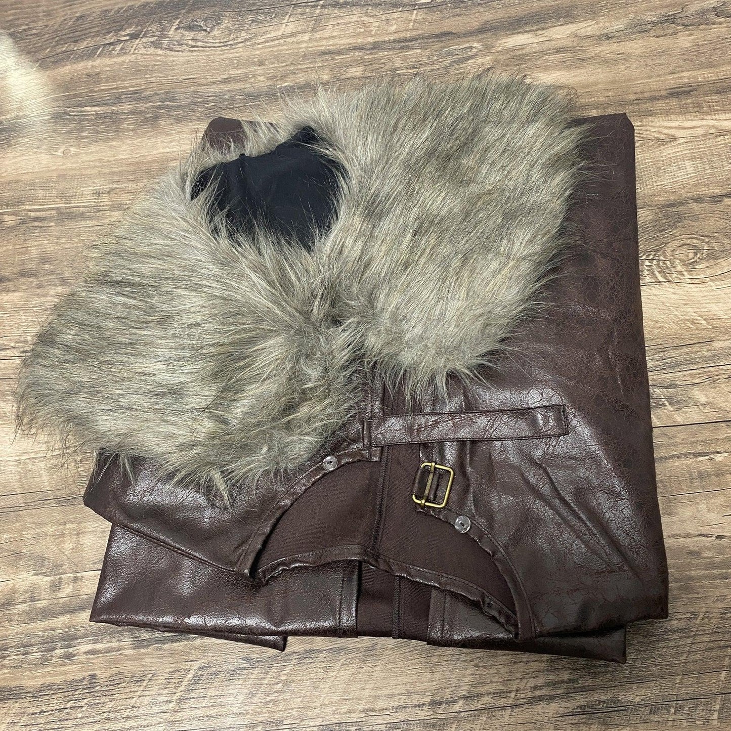 Medieval Barbarian Artificial Fur Shawl