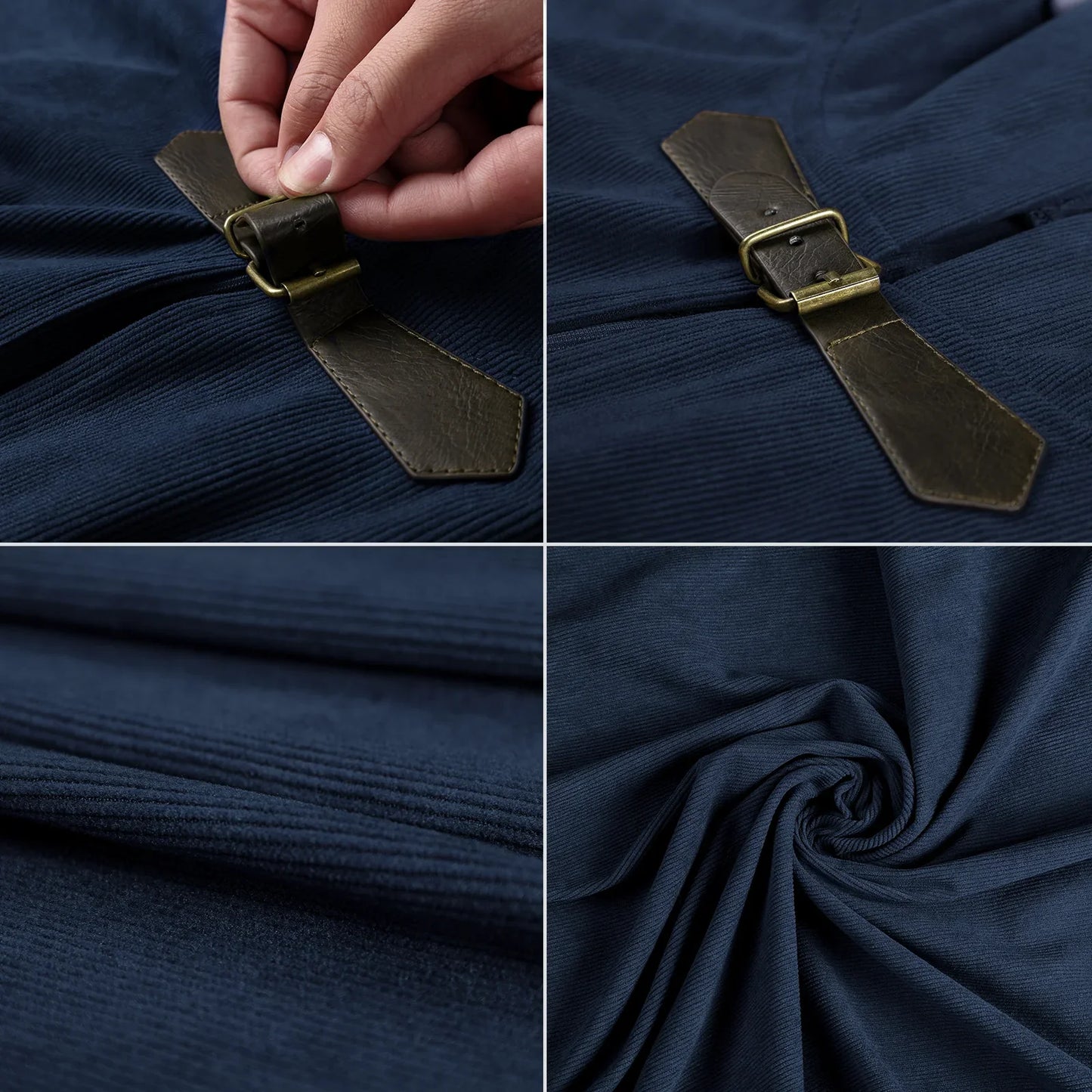 Medieval Corduroy Hooded Cloak