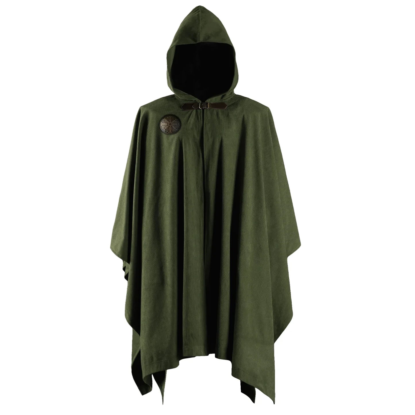 Medieval Corduroy Hooded Cloak