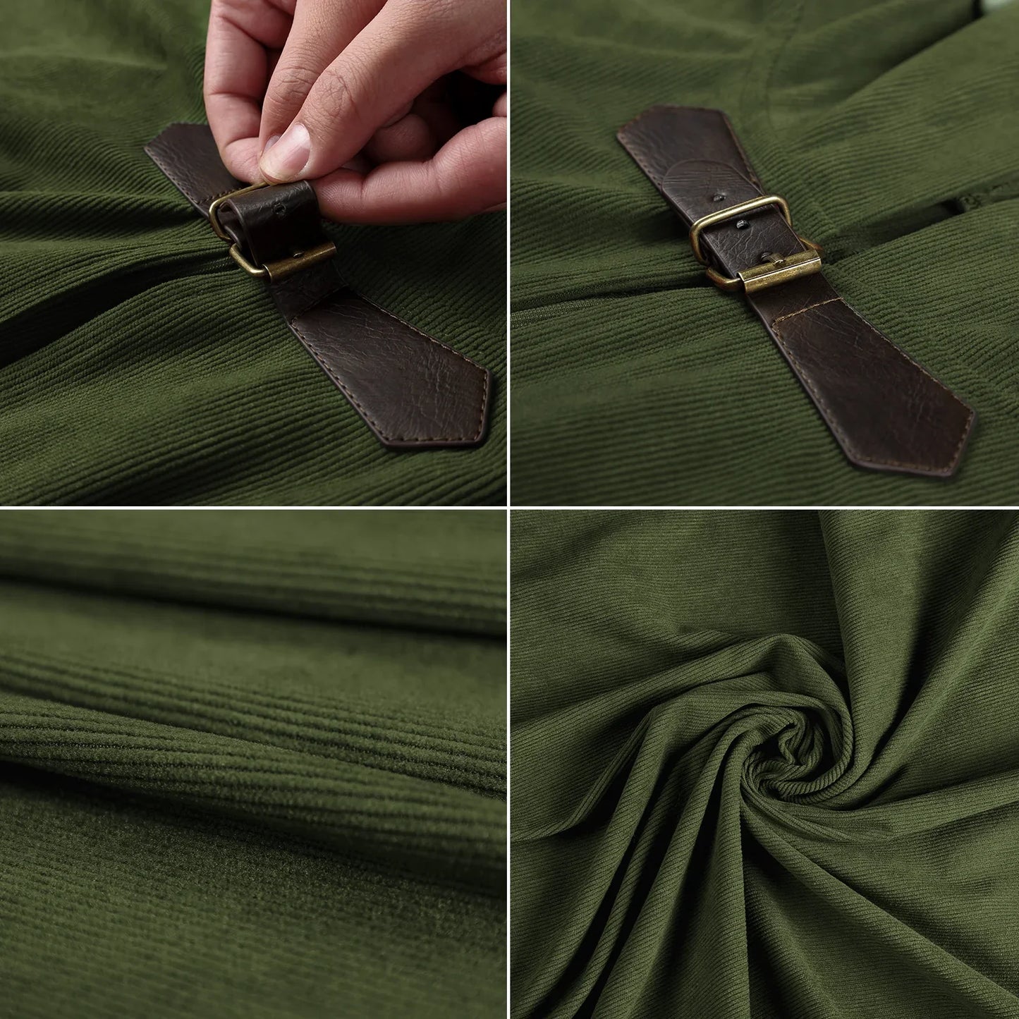 Medieval Corduroy Hooded Cloak