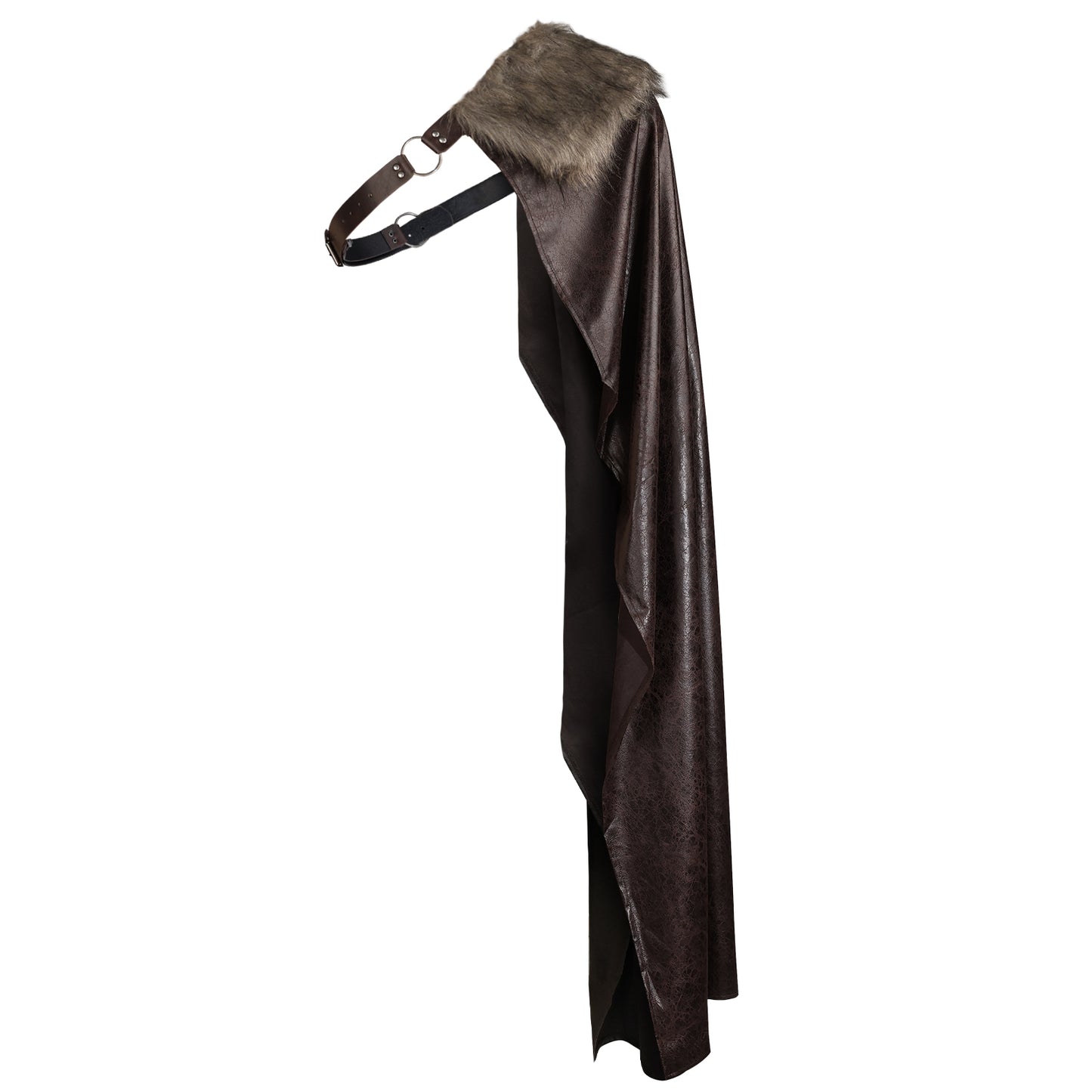 Medieval Artificial Fur Shawl Half Shoulder Cape