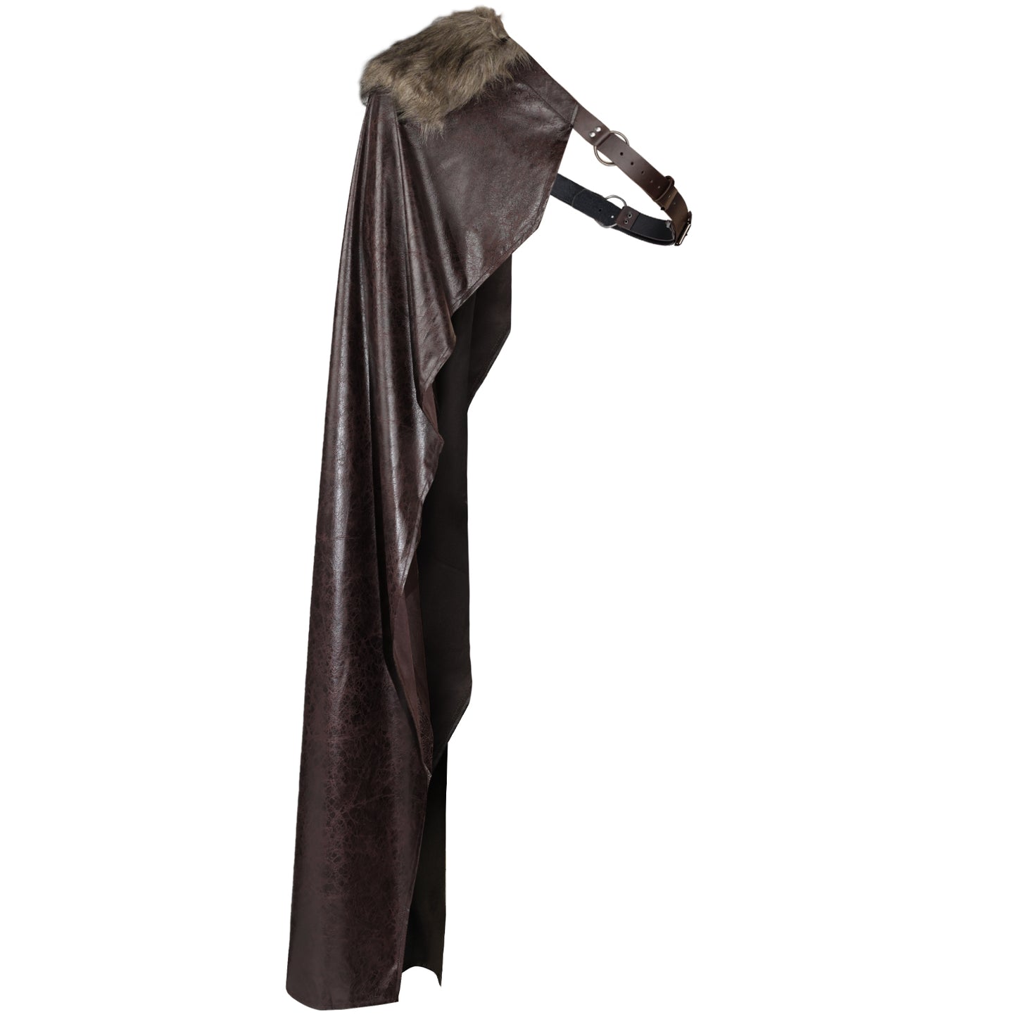 Medieval Artificial Fur Shawl Half Shoulder Cape