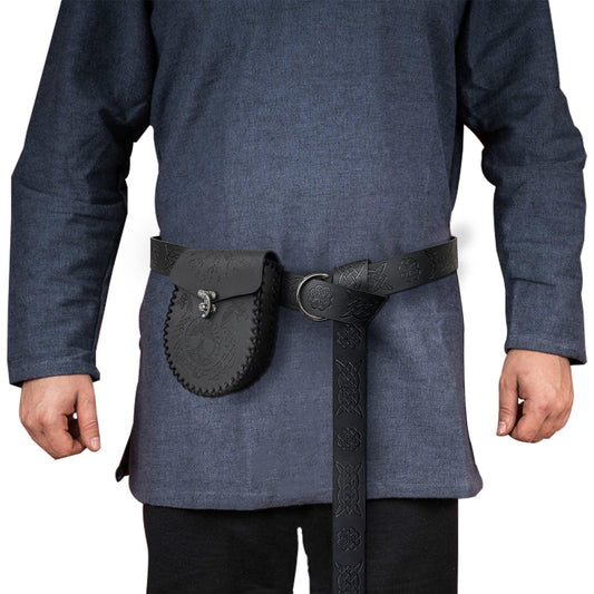 Medieval Embossed Belt with Belt Bag