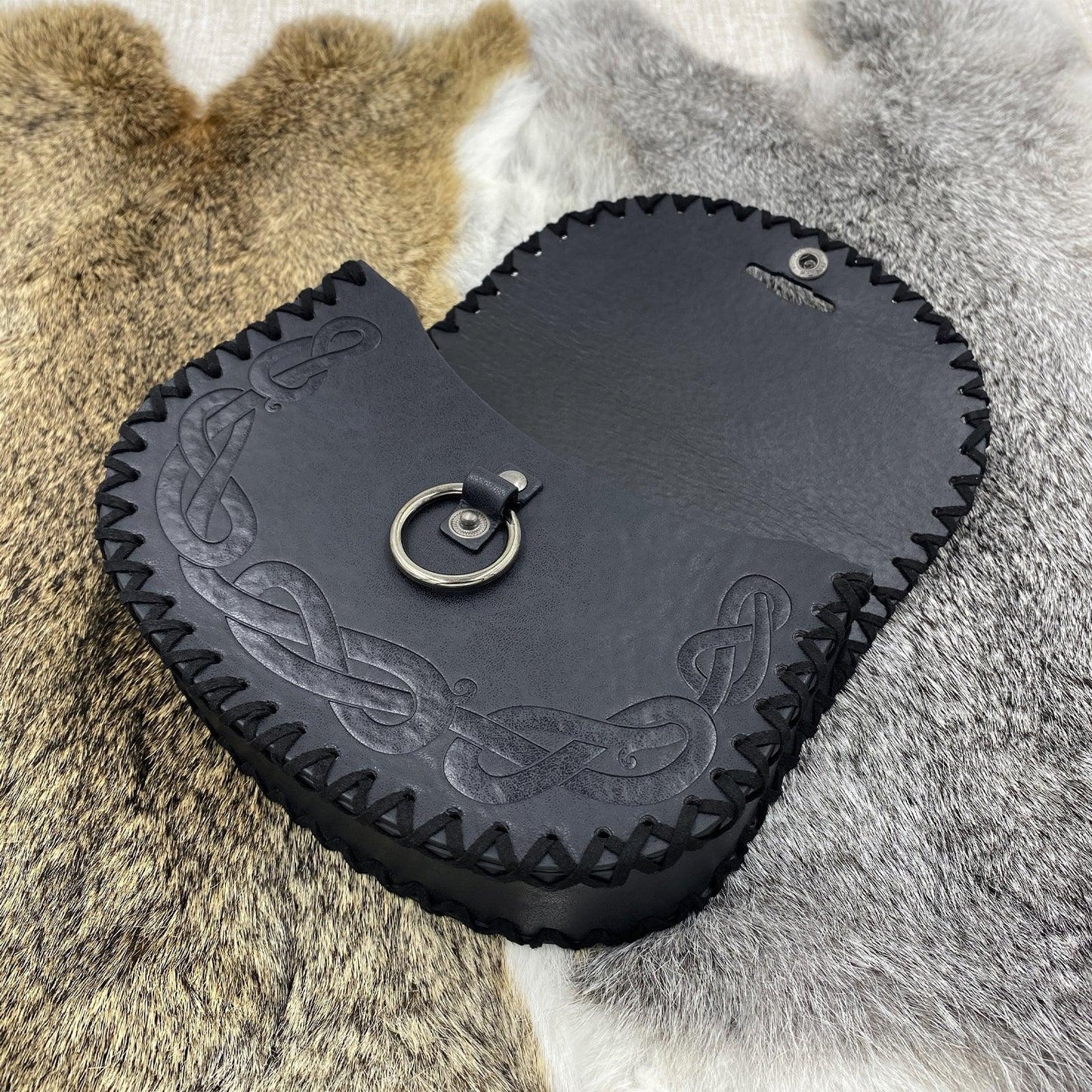 Medieval Embossed Belt with Belt Bag