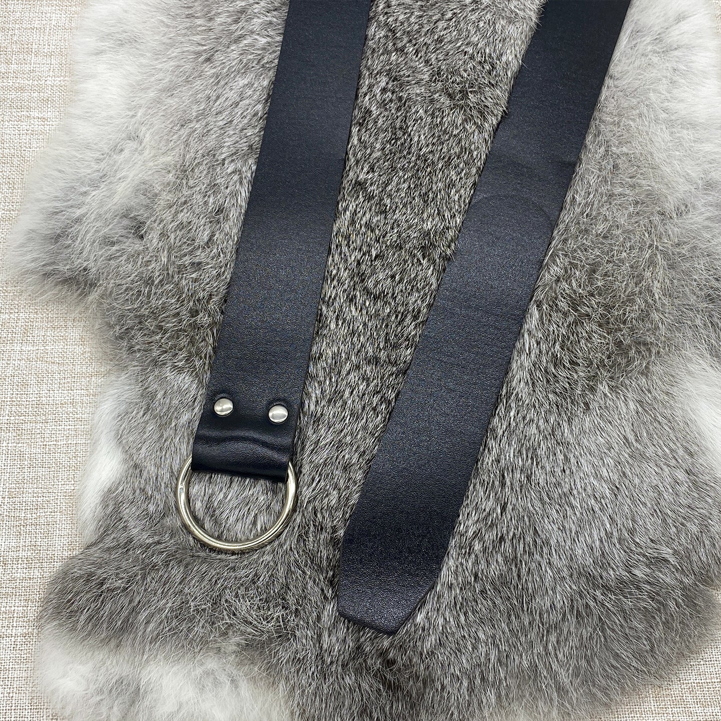 HiiFeuer Medieval Embossed O Ring Belt with Nordic Embossed Belt Bag, Vintage Faux Leather Belt and Belt Pouch Set for LARP