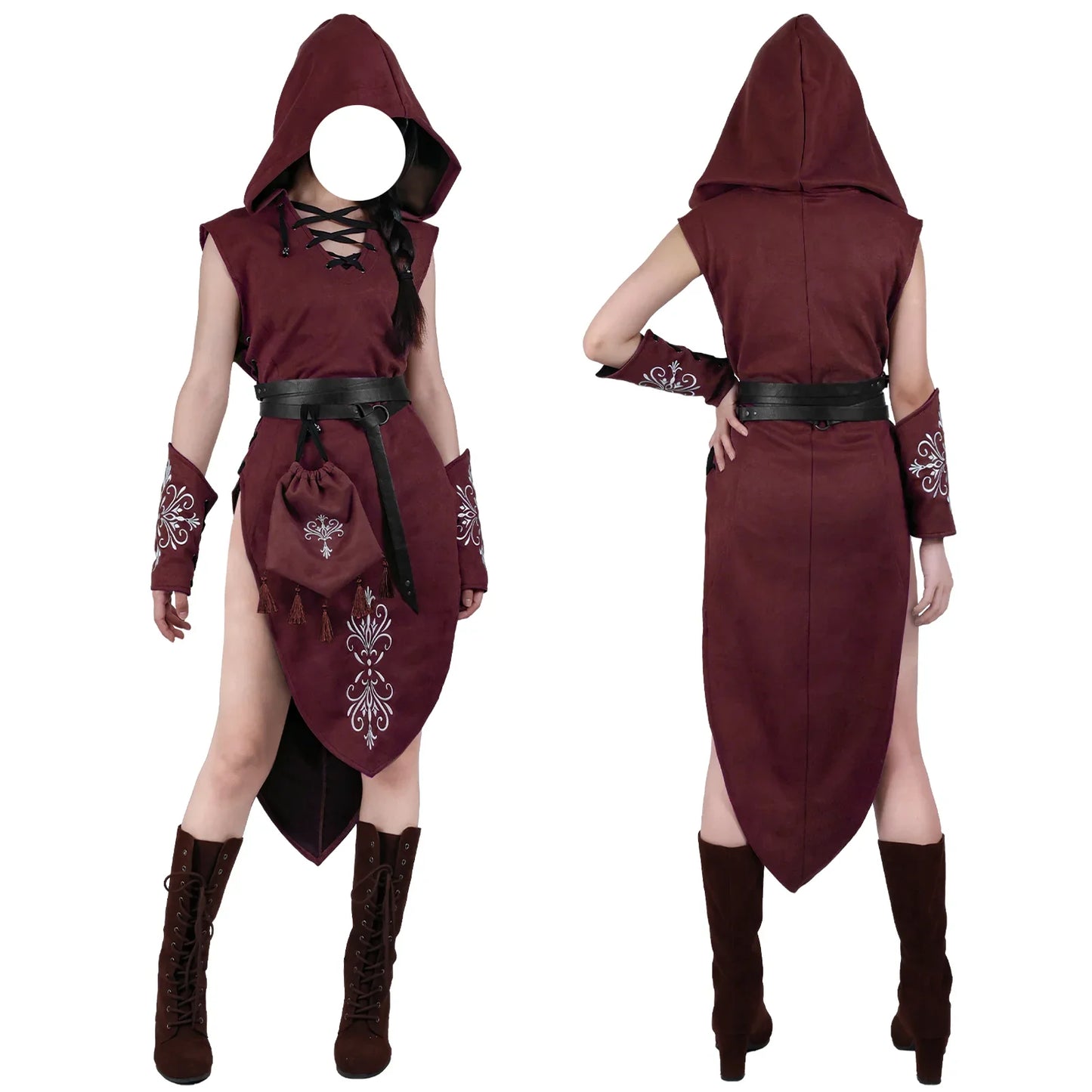 Suede Sleeveless Elf Costume Set