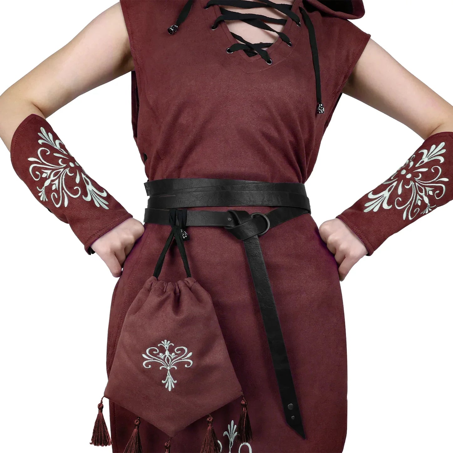 Suede Sleeveless Elf Costume Set