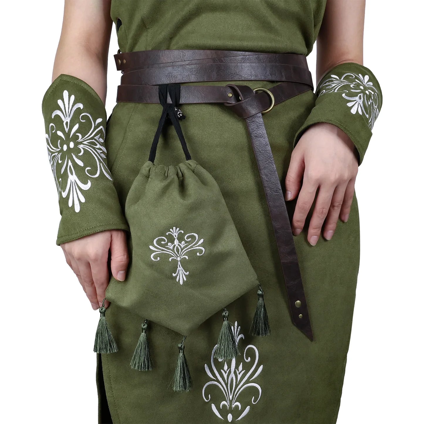 Suede Sleeveless Elf Costume Set