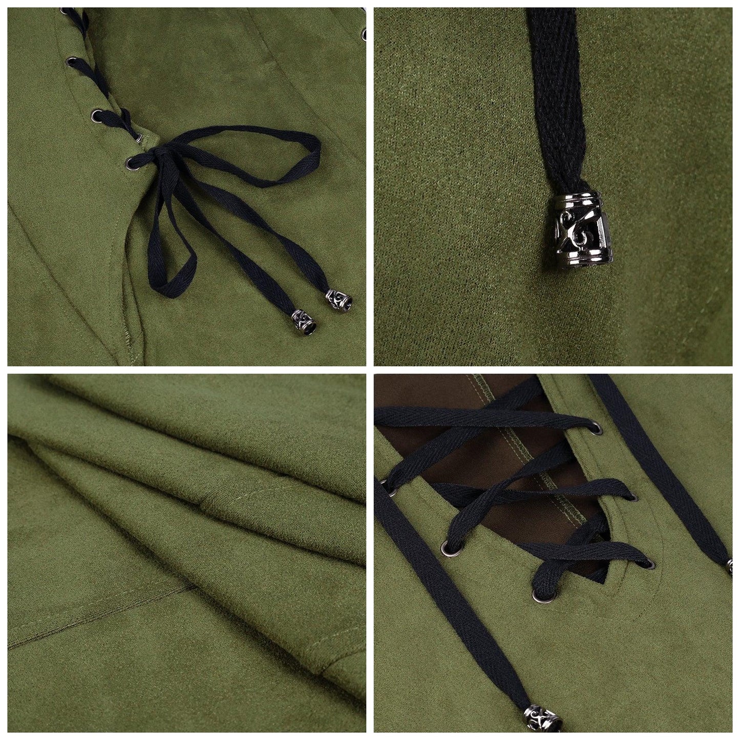 Suede Sleeveless Elf Costume Set