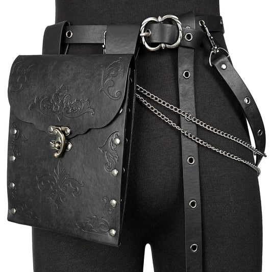 Medieval DIY Belt with Vintage Bag