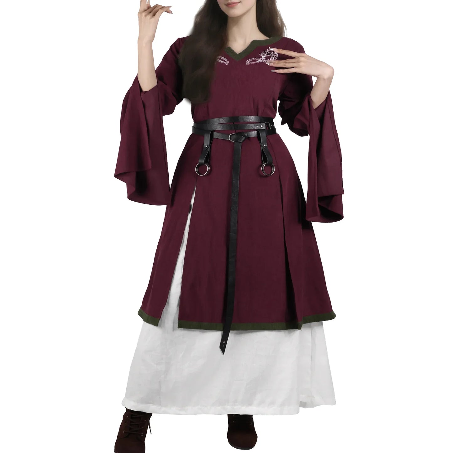 Renaissance Embroidery Dress
