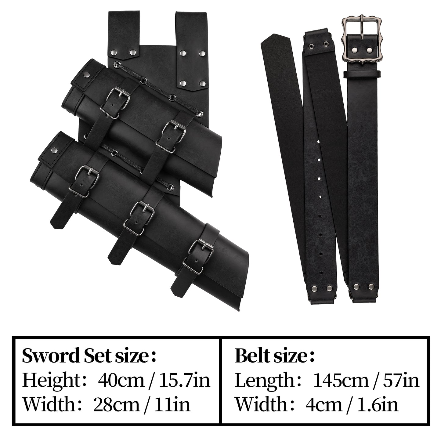 2 PCs Medieval Double Sword Frog
