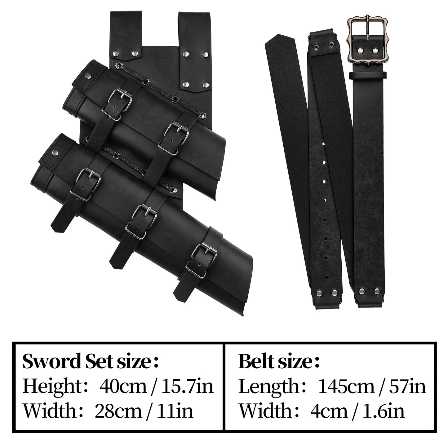 2 PCs Medieval Double Sword Frog