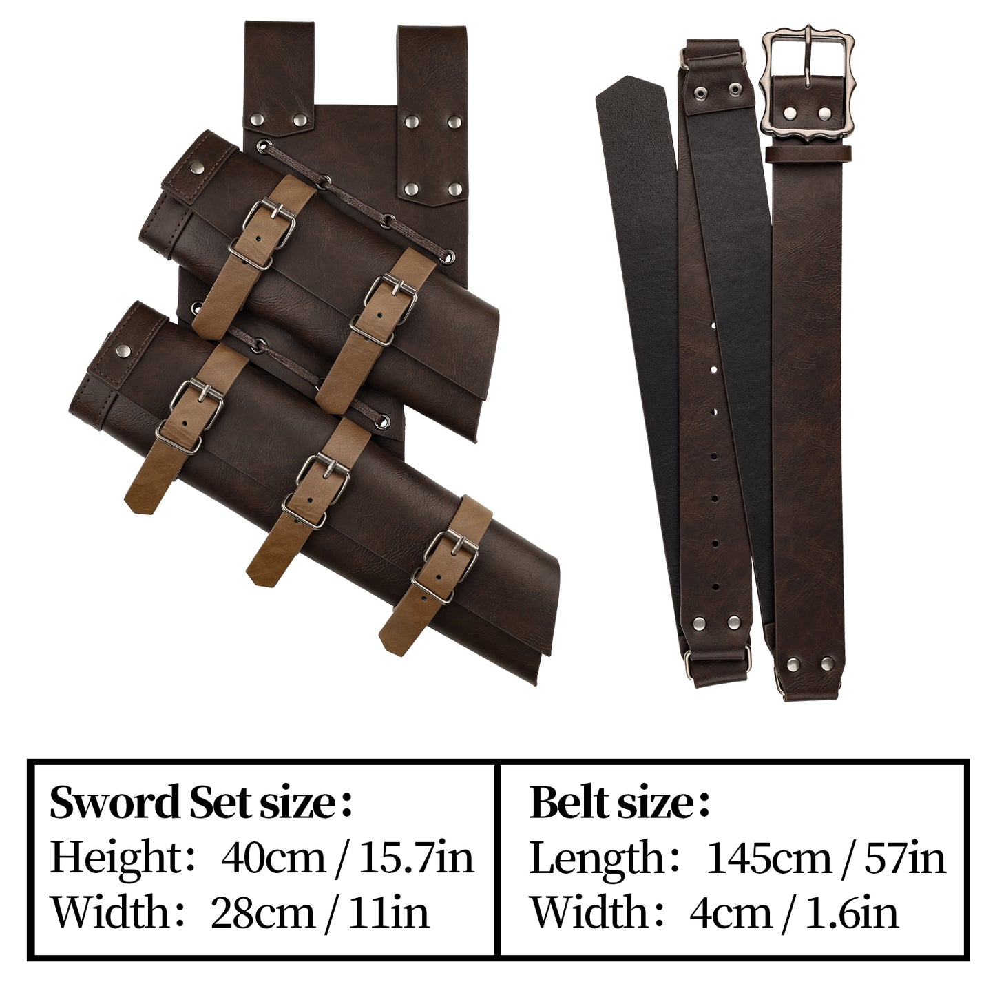 2 PCs Medieval Double Sword Frog