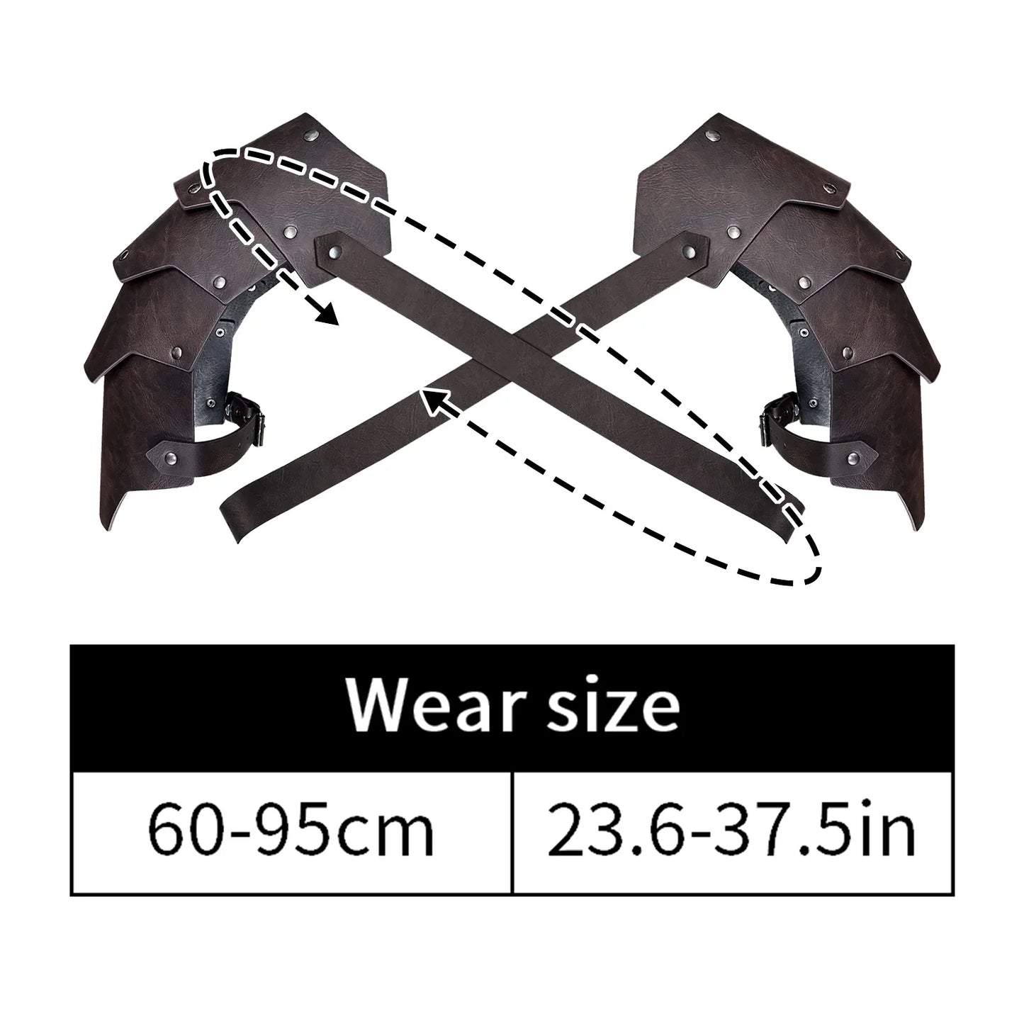 4 PCs Medieval Faux Leather Armor Set for Kids