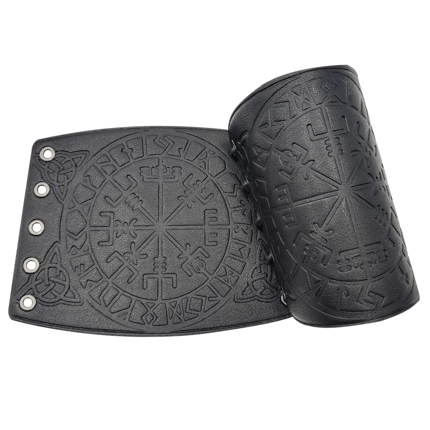 Viking Vegvisir Embossed Arm Armor