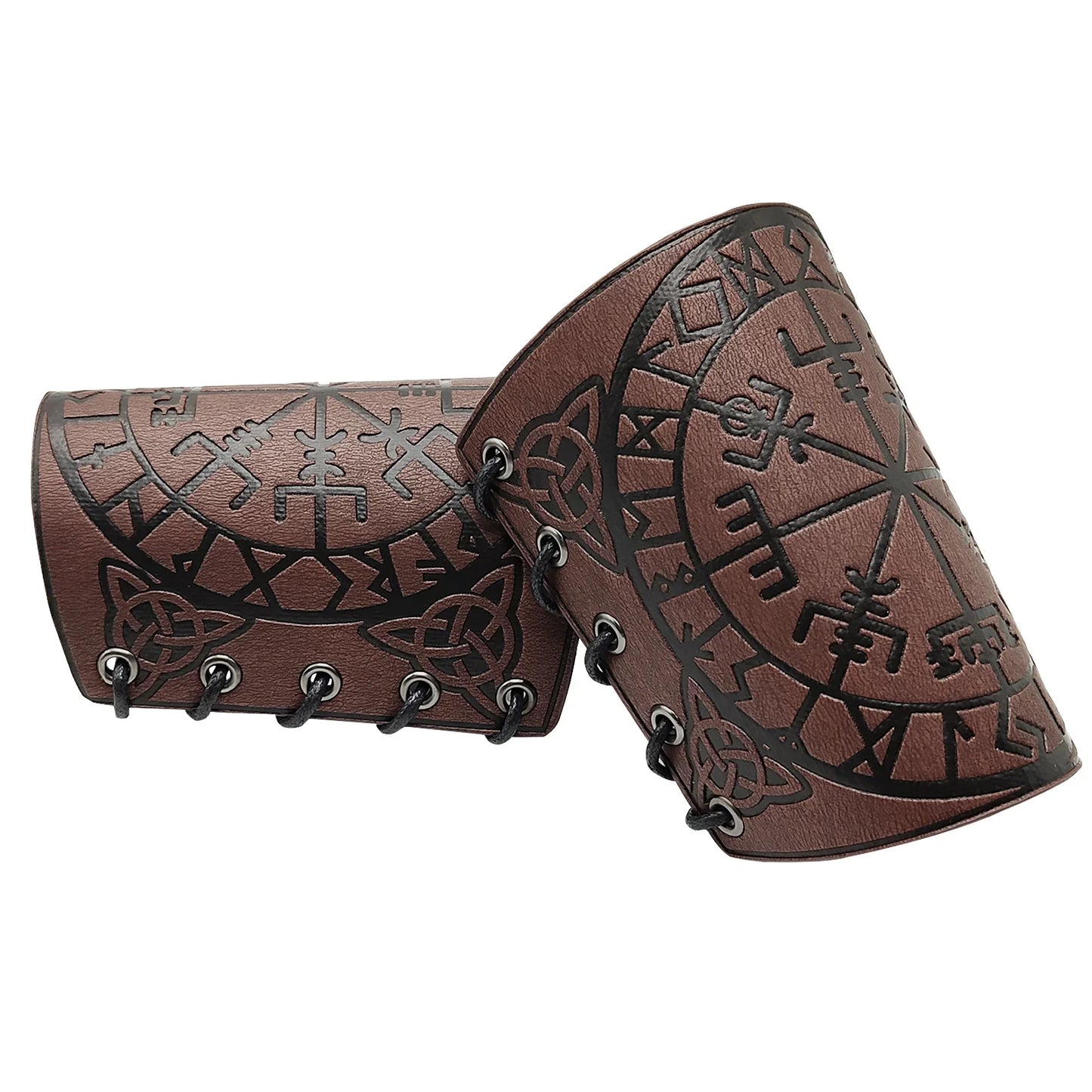 Viking Vegvisir Embossed Arm Armor