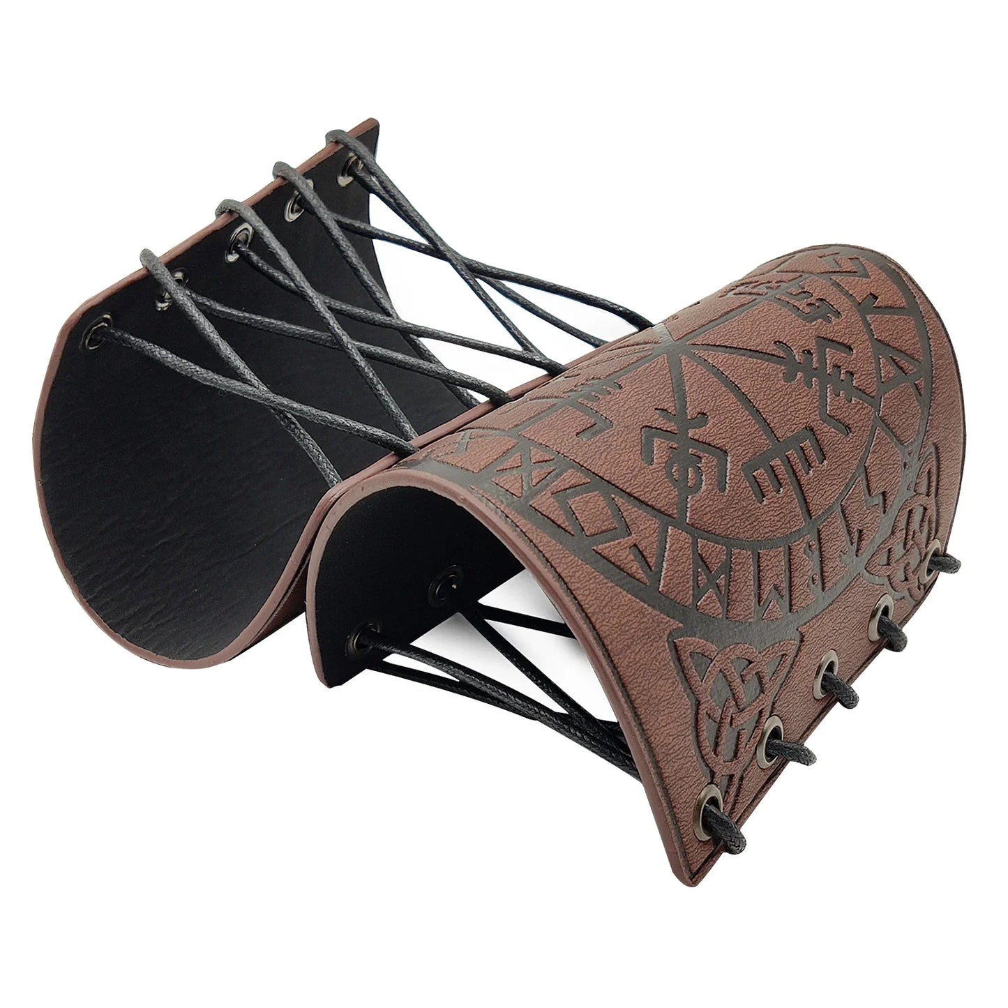 Viking Vegvisir Embossed Arm Armor