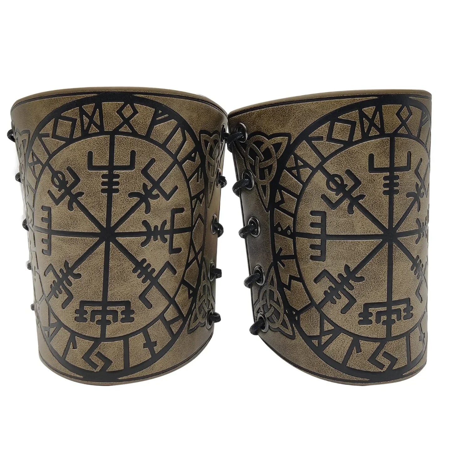 Viking Vegvisir Embossed Arm Armor