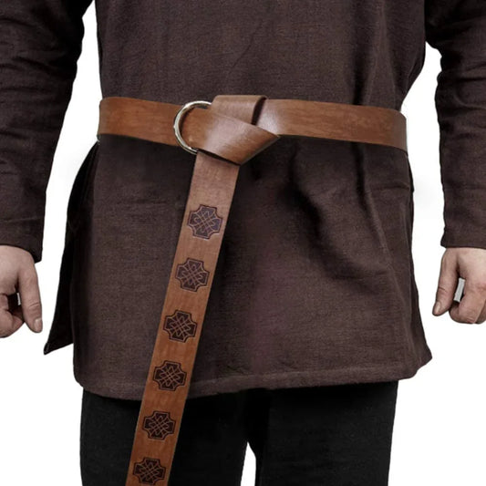 Medieval Embossed O-Ring Belt