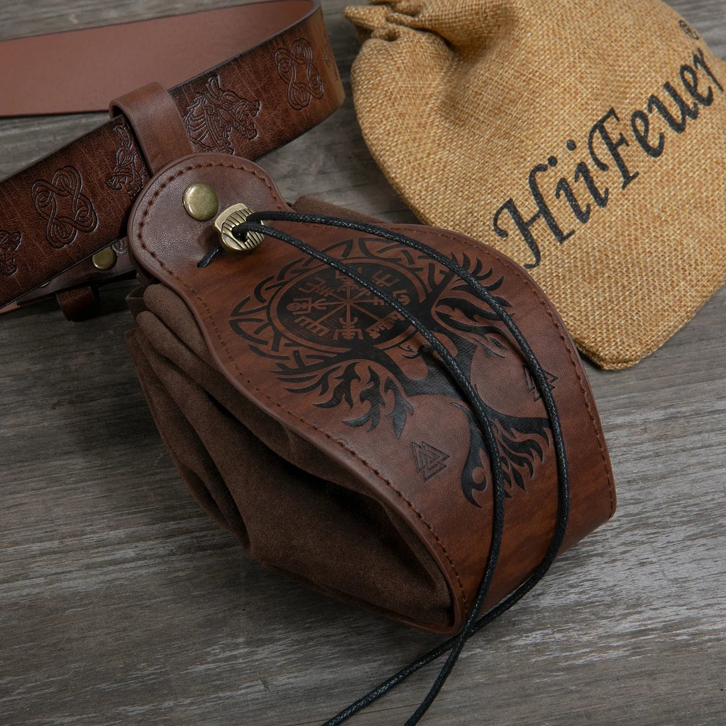 Vintage Portable Drawstring Purse