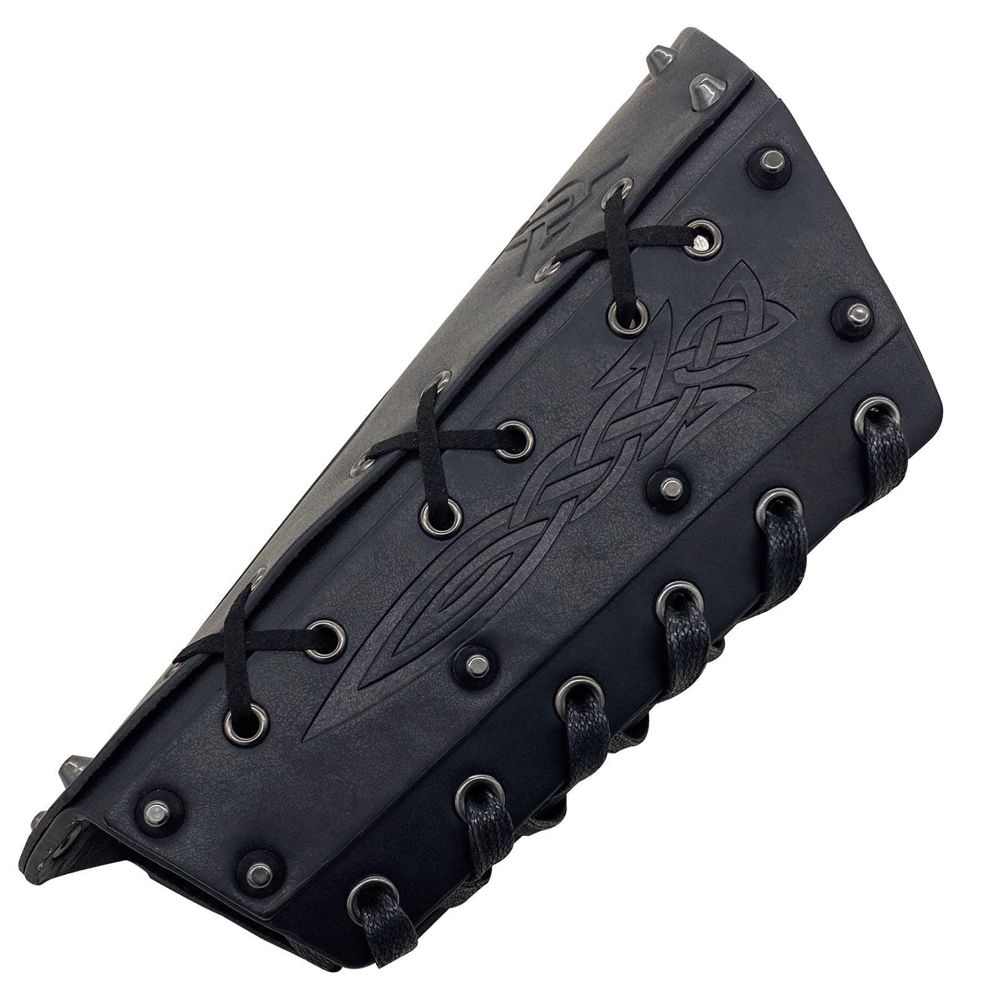 HiiFeuer Medieval Embossed Arm Bracers, Retro Faux Leather Knight Arm Gauntlets, Vintage Renaissance Arm Guards