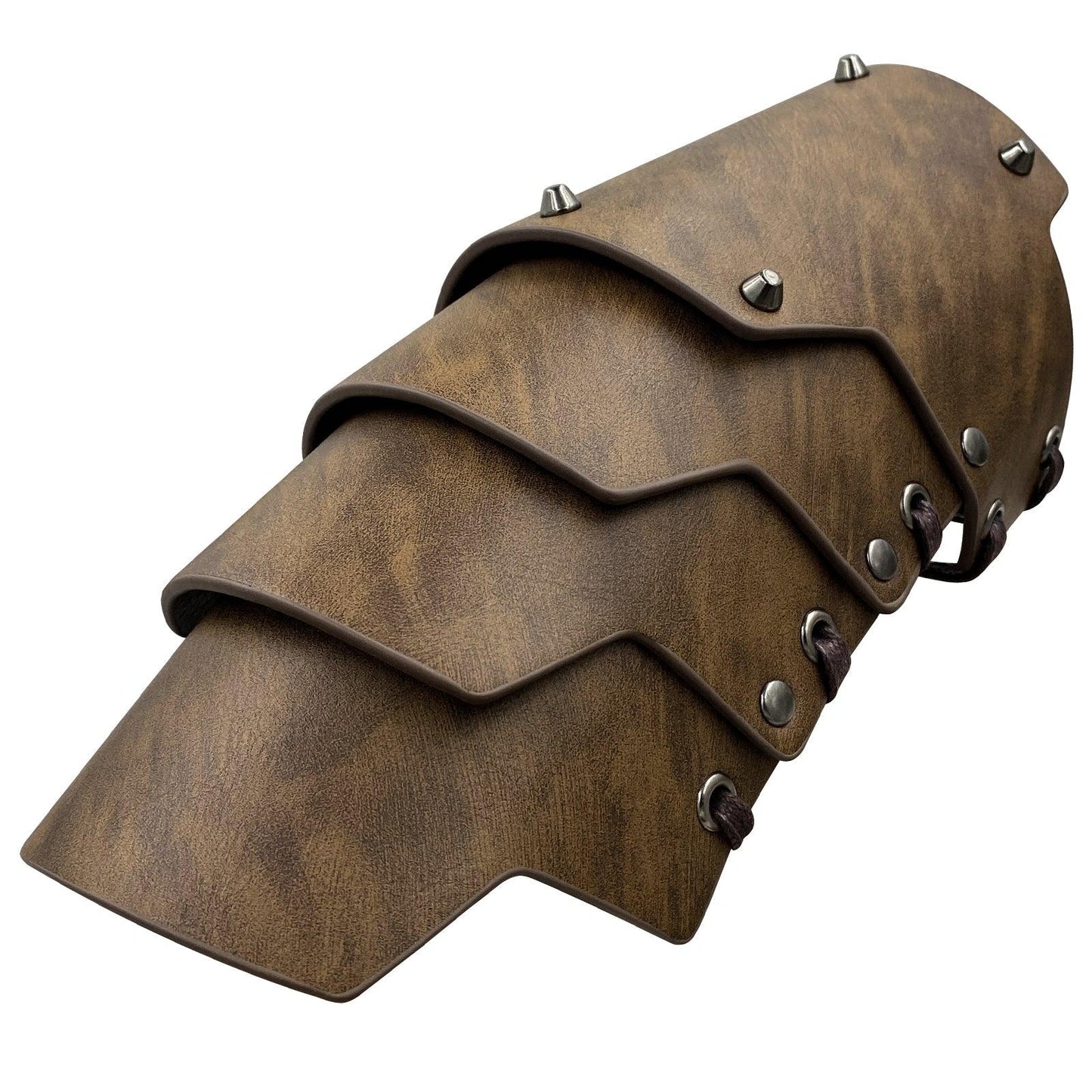 HiiFeuer Medieval Faux Leather 4 Layers Bracers Arm Armor, Middle Ages Mercenary Gauntlets, Costume Knight Archer Arm Guards