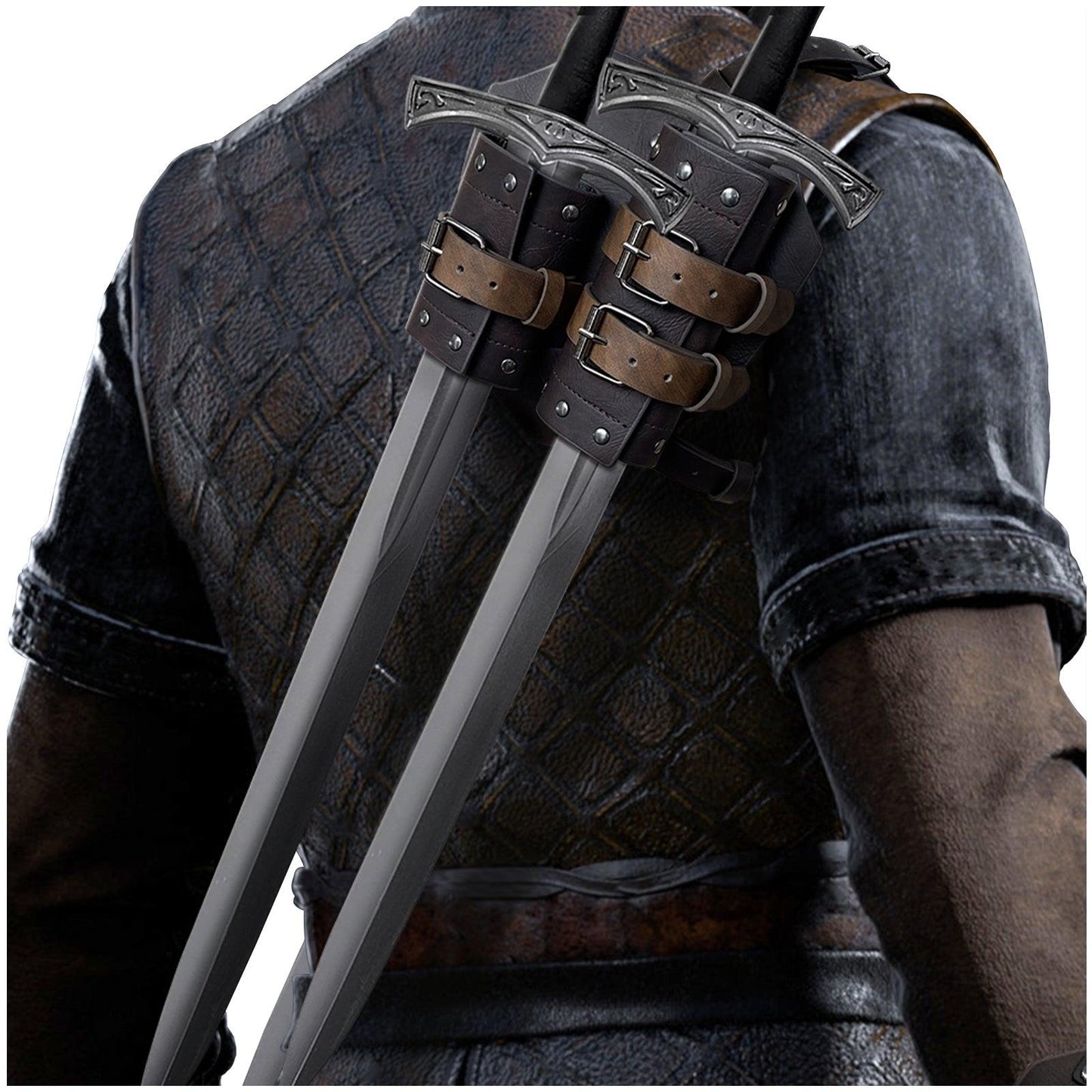Mercenary Double Back Sword Frog