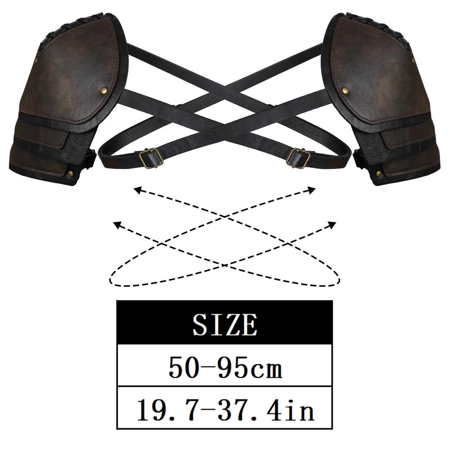 Vintage Mercenary Knight Double Pauldron