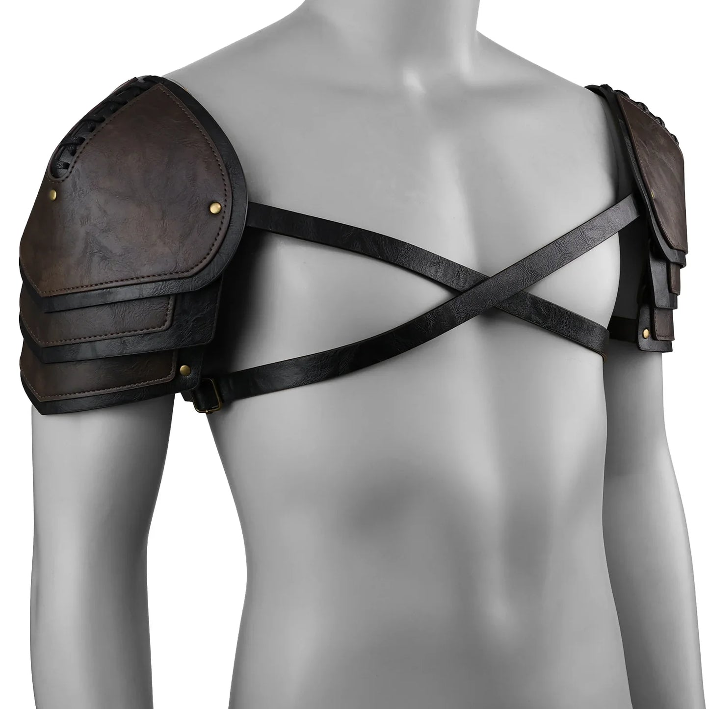 Vintage Mercenary Knight Double Pauldron