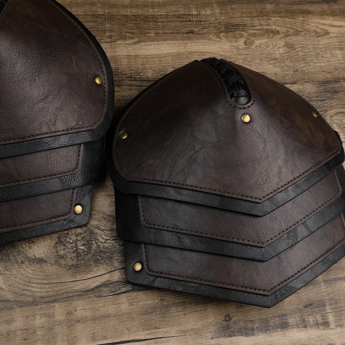 Vintage Mercenary Knight Double Pauldron