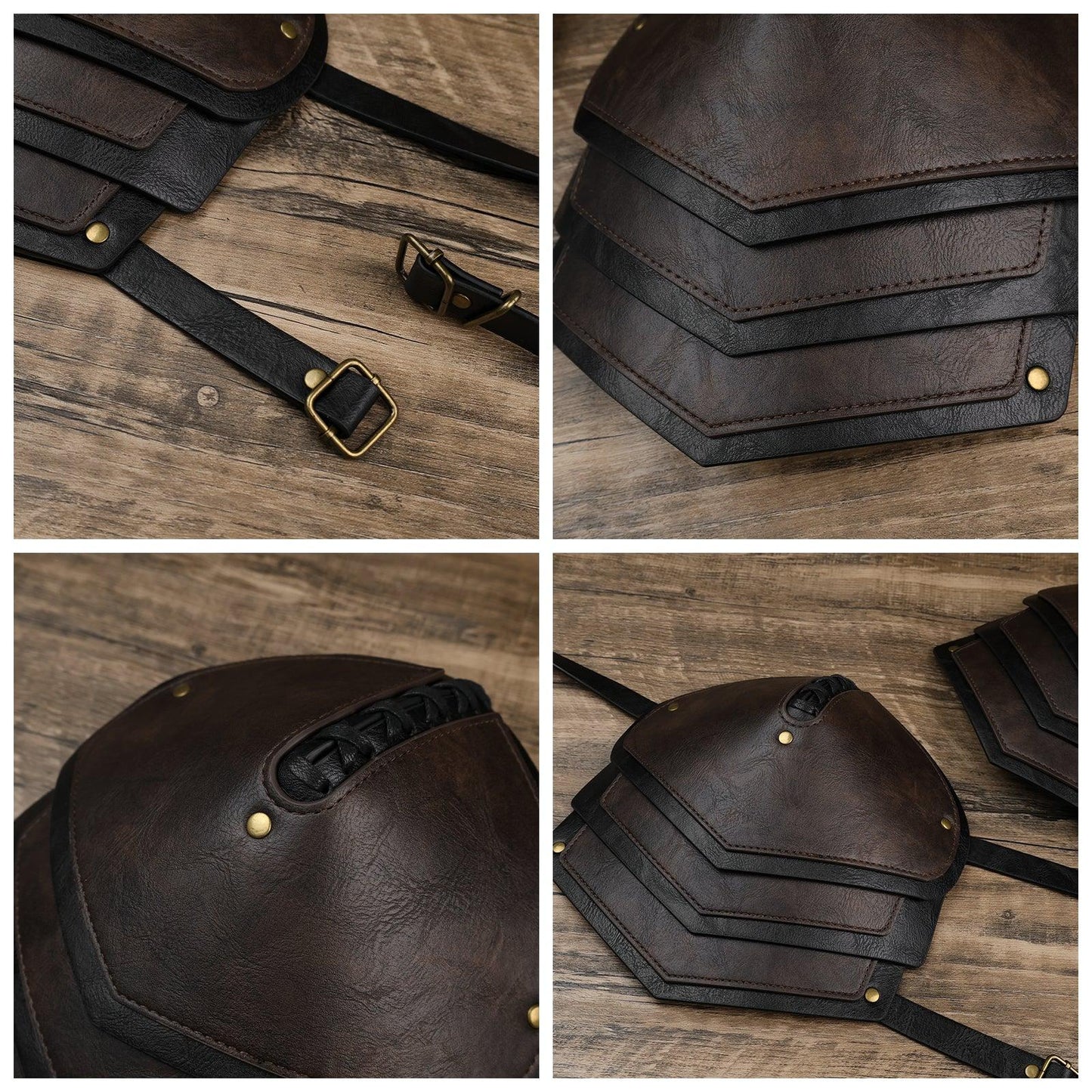 Vintage Mercenary Knight Double Pauldron
