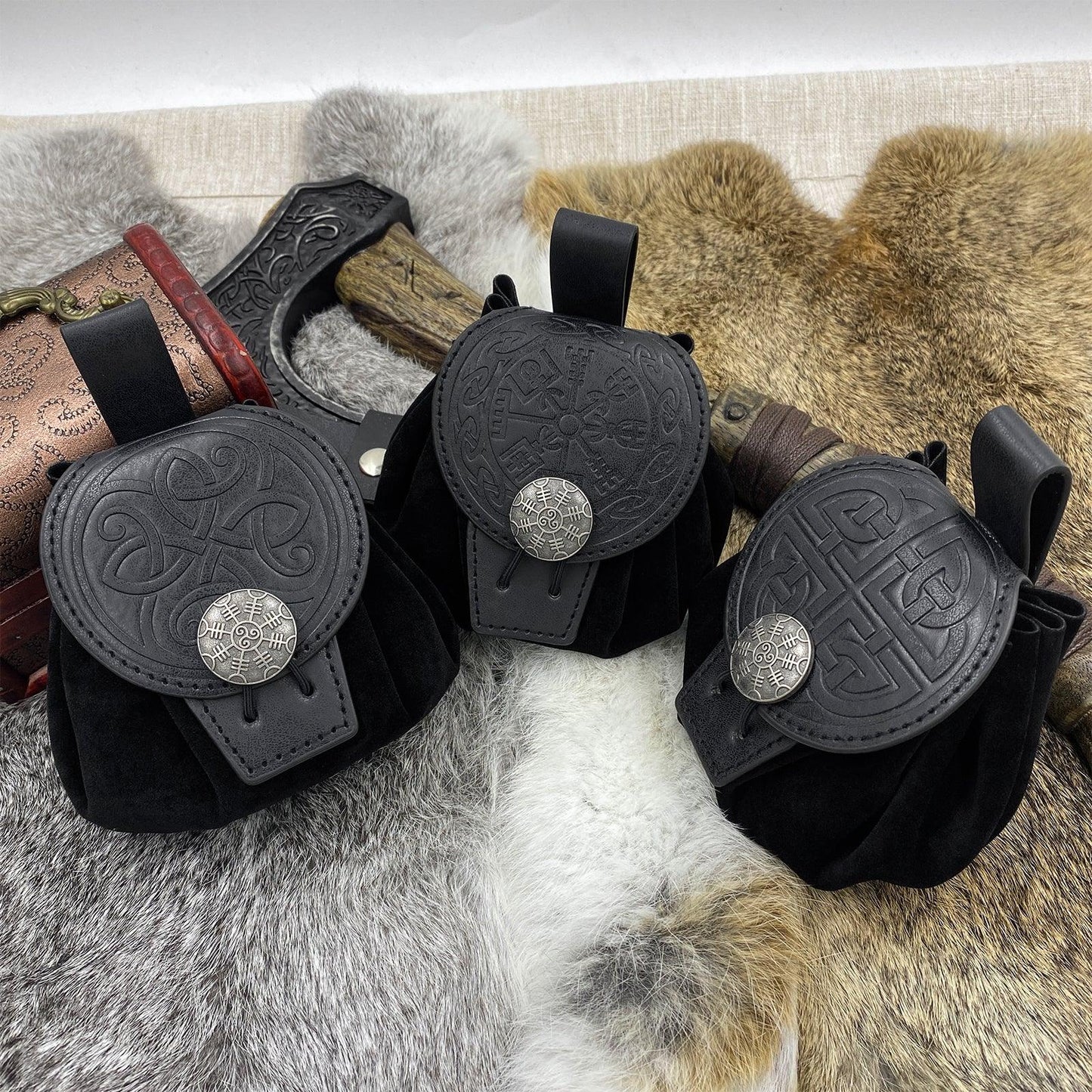 Medieval Portable Belt Pouch