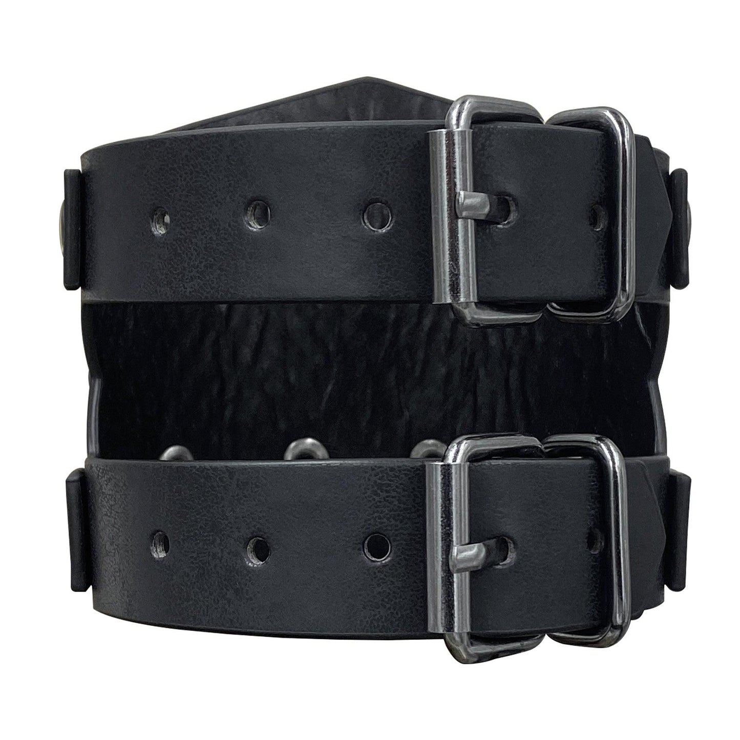 HiiFeuer Medieval Embossed Alchemy Faux Leather Cuff Bracelet, Fantasy Retro Wristband, Wizard Buckle Fastening Cuff Bangle Bracelet