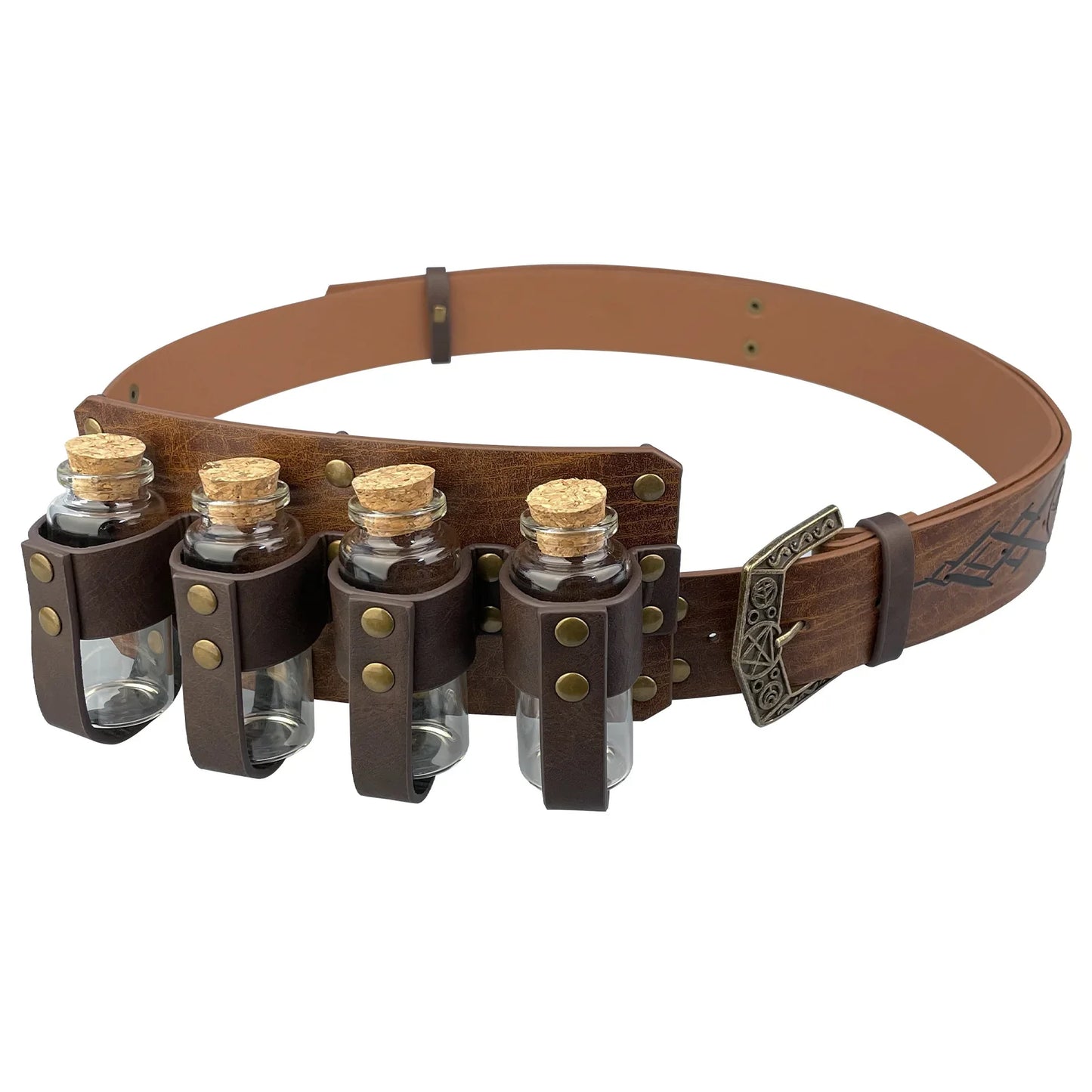 Fantasy Wizard Potion Bottles Belt
