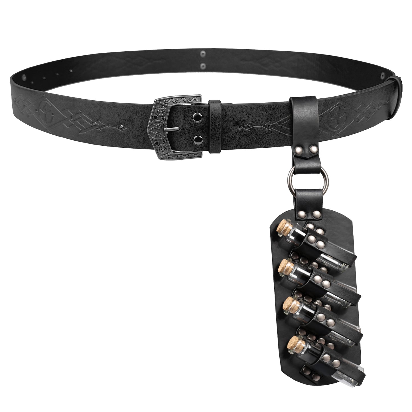 Fantasy Wizard Potion Bottles Belt