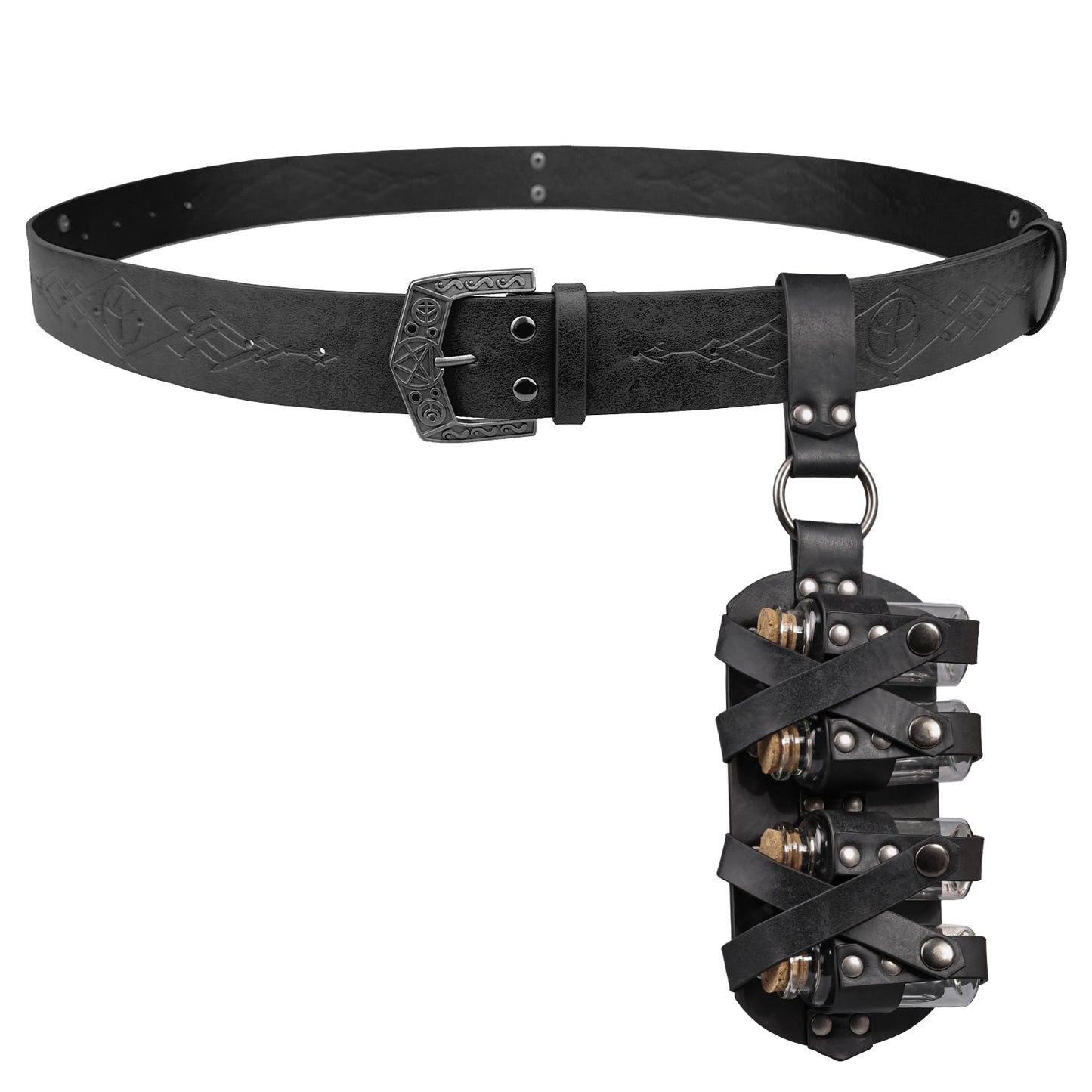 Fantasy Wizard Potion Bottles Belt