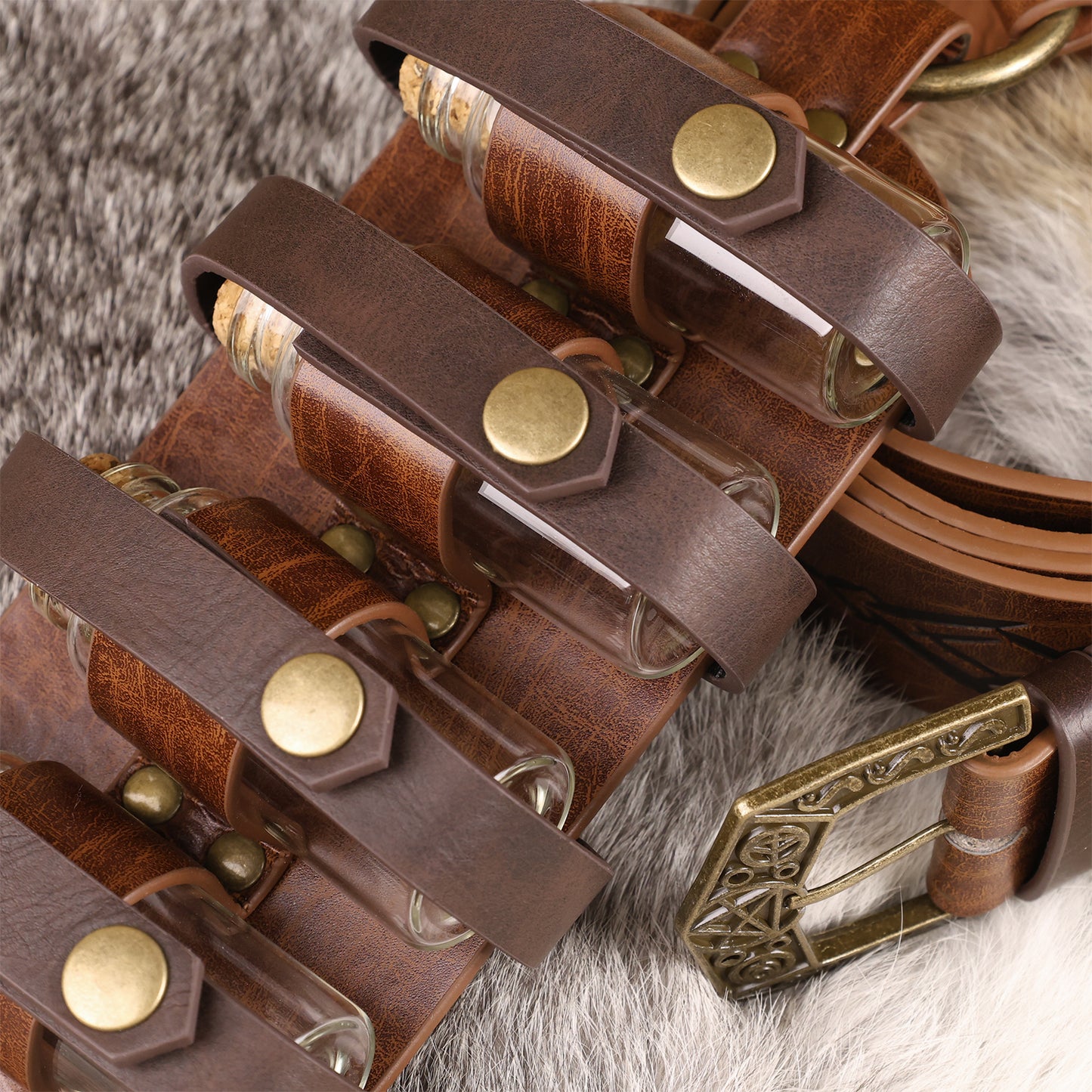Fantasy Wizard Potion Bottles Belt