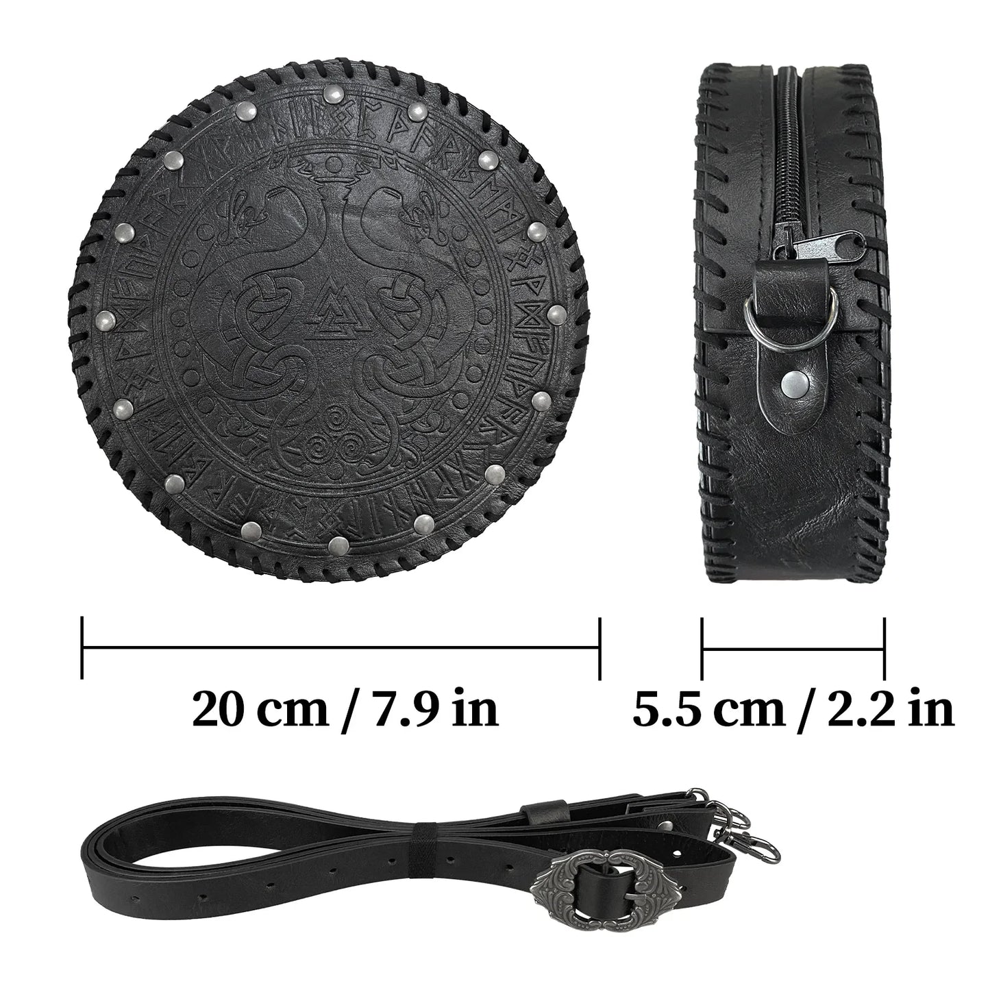 Nordic Embossed Crossbody Bag