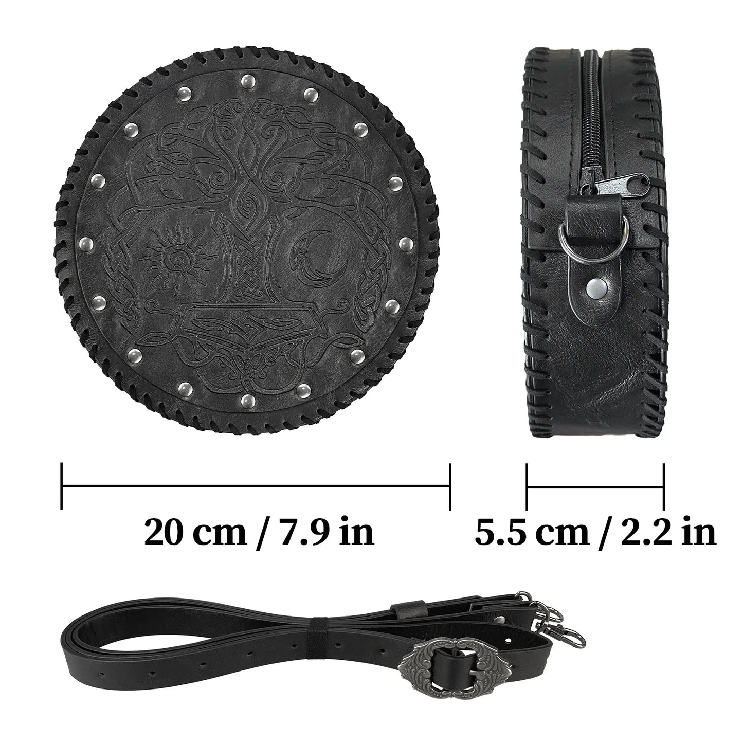 Nordic Embossed Crossbody Bag