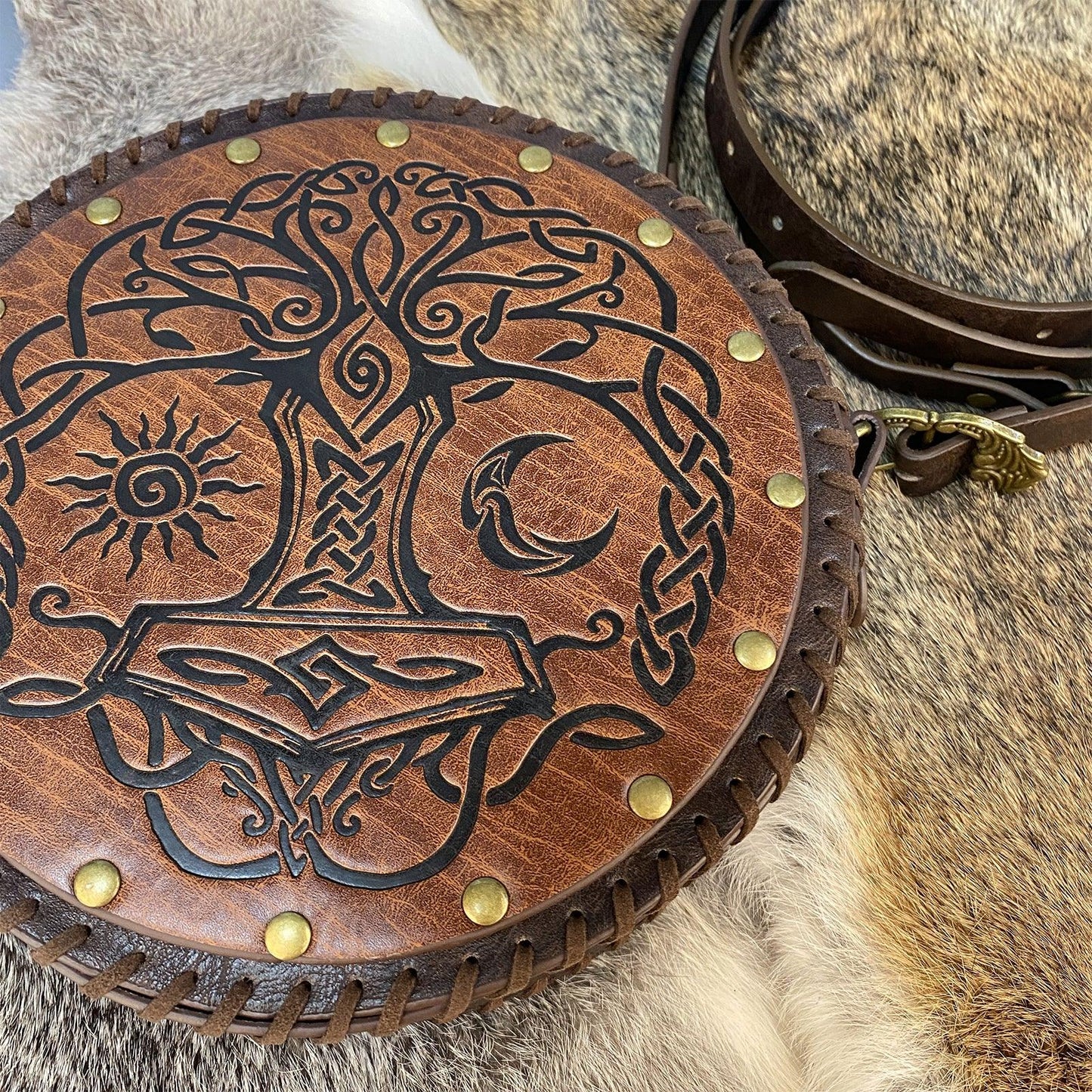 Nordic Embossed Crossbody Bag