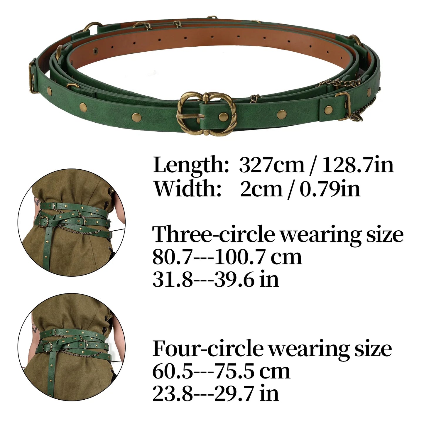 Medieval DIY Metal Chain Belt