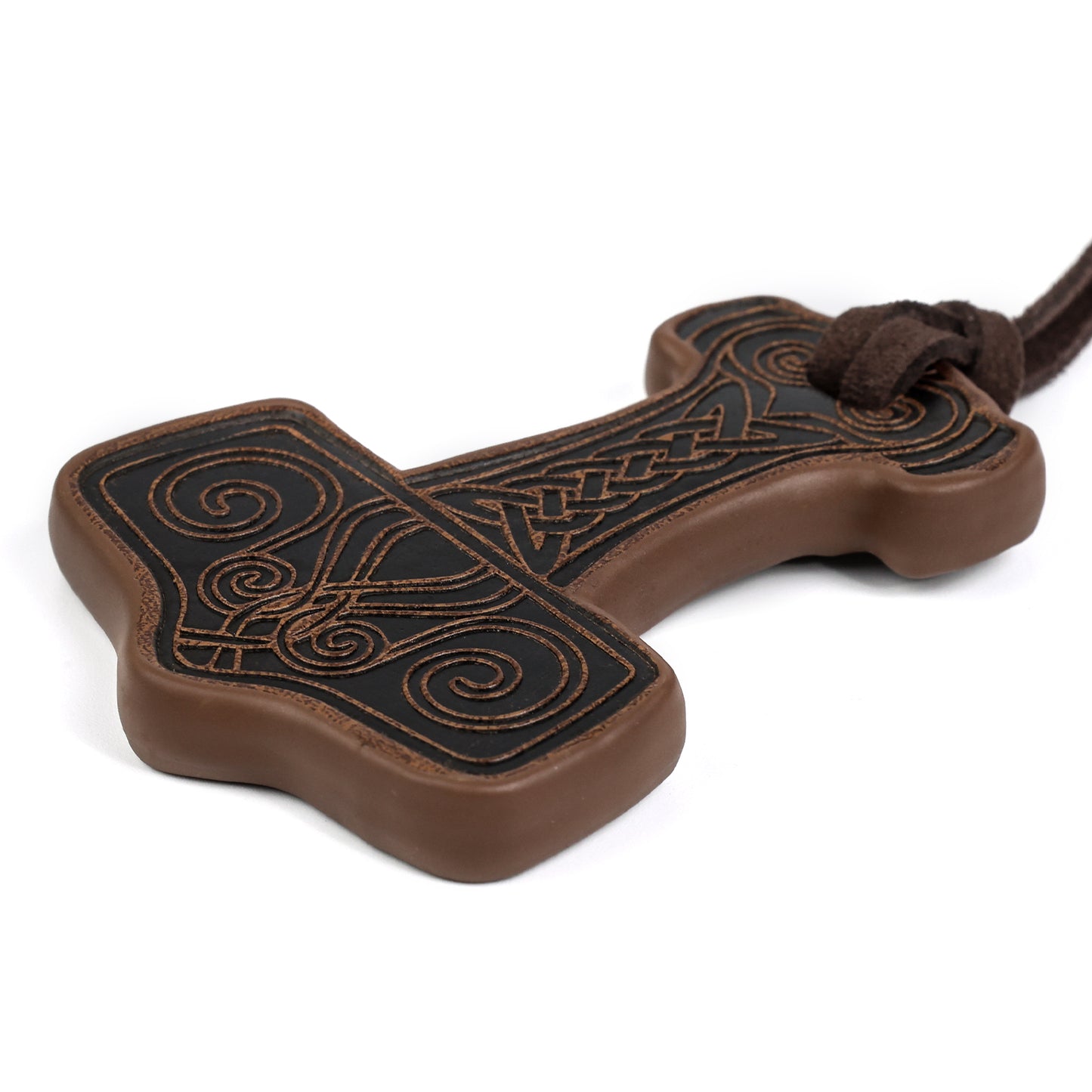 Embossed Thor's Hammer Necklace
