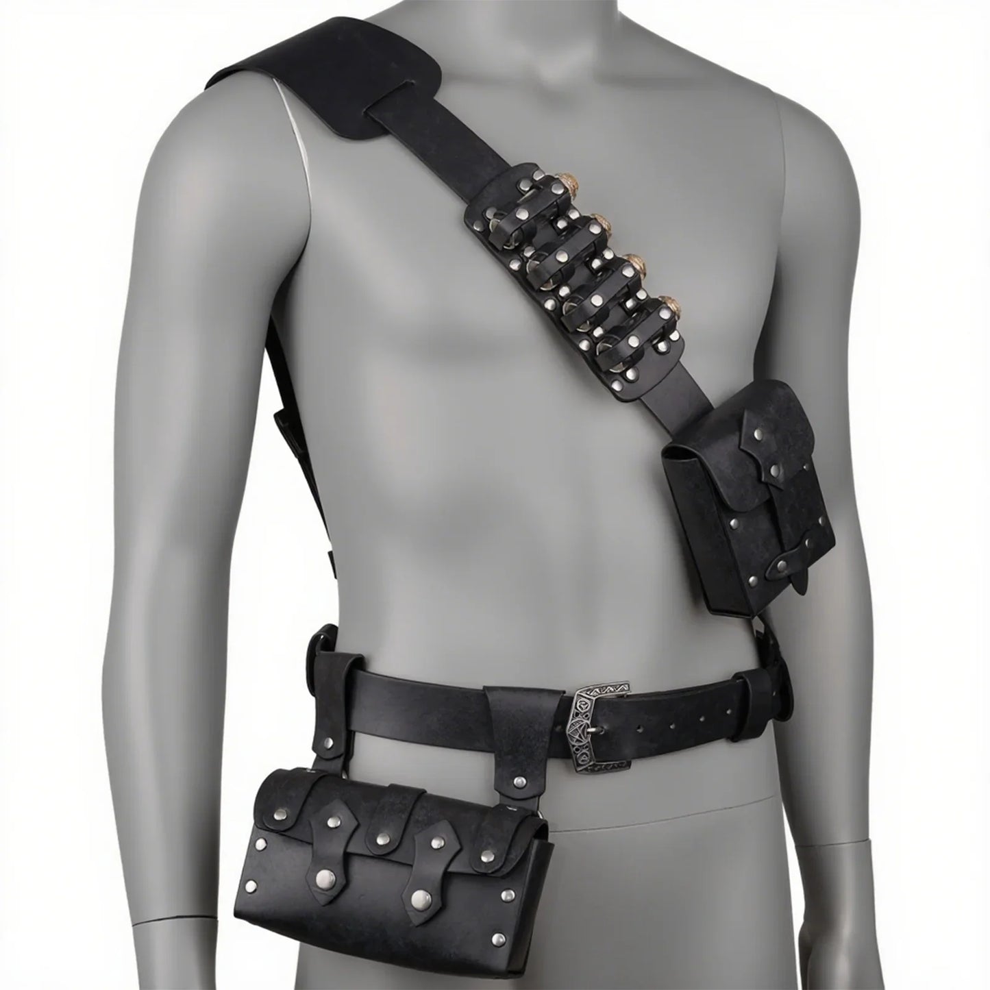 7 PCs Medieval Baldric Tactical Belt