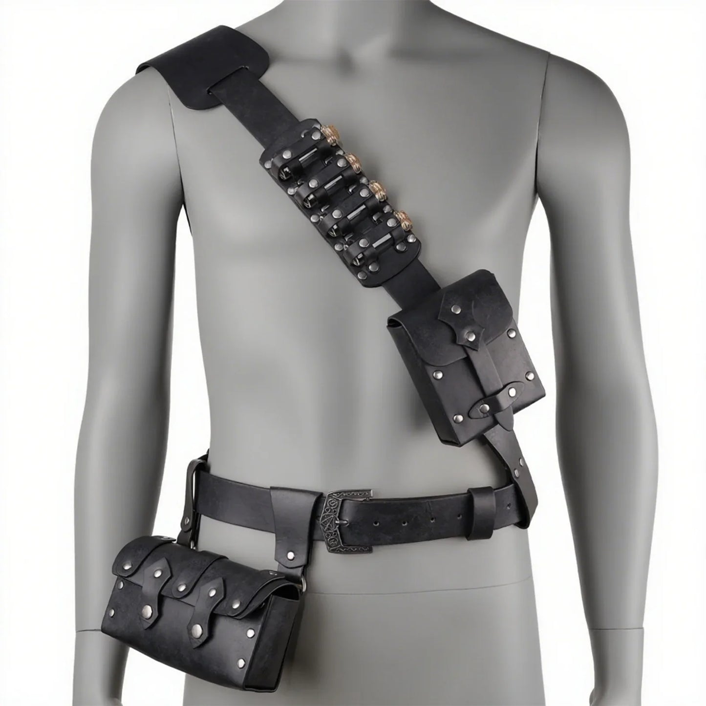 7 PCs Medieval Baldric Tactical Belt