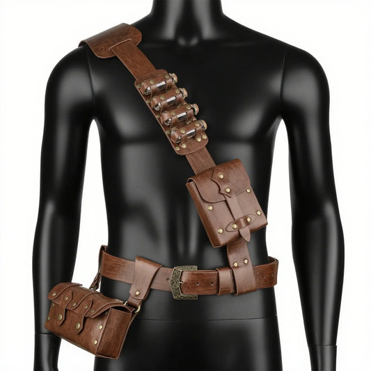 7 PCs Medieval Baldric Tactical Belt