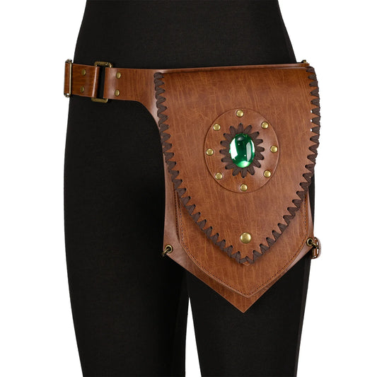 Medieval Faux Leather Thigh Bag