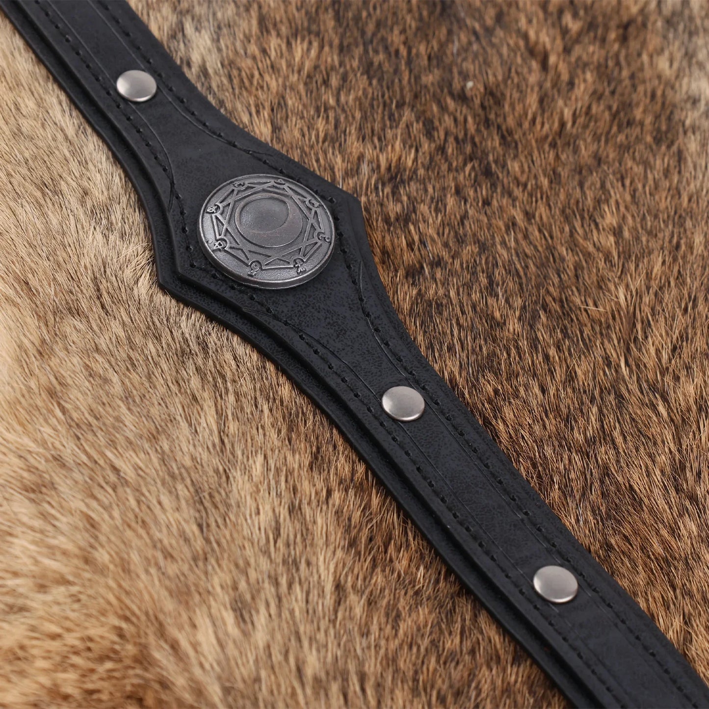 Alchemy Faux Leather Headpiece